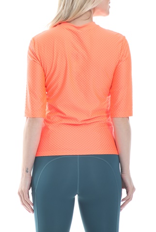 NIKE-Γυναικείο top NIKE NSW ICN CLSH TOP SS MESH πορτοκαλί