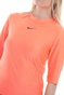 NIKE-Γυναικείο top NIKE NSW ICN CLSH TOP SS MESH πορτοκαλί