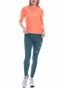 NIKE-Γυναικείο top NIKE NSW ICN CLSH TOP SS MESH πορτοκαλί