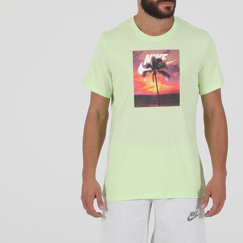 NIKE-Ανδρικό t-shirt NIKE NSW TEE SPRING BRK PHOTO κίτρινο