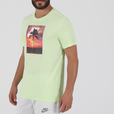 NIKE-Ανδρικό t-shirt NIKE NSW TEE SPRING BRK PHOTO κίτρινο