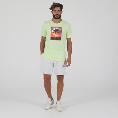 NIKE-Ανδρικό t-shirt NIKE NSW TEE SPRING BRK PHOTO κίτρινο