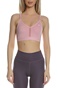 NIKE-Γυναικείο μπούστο NIKE NK DF INDY V-NECK BRA ροζ