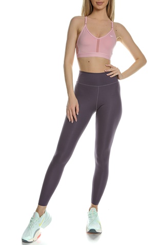NIKE-Γυναικείο μπούστο NIKE NK DF INDY V-NECK BRA ροζ