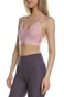 NIKE-Γυναικείο μπούστο NIKE NK DF INDY V-NECK BRA ροζ