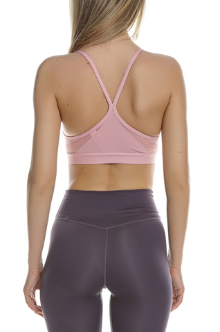 NIKE-Γυναικείο μπούστο NIKE NK DF INDY V-NECK BRA ροζ