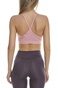NIKE-Γυναικείο μπούστο NIKE NK DF INDY V-NECK BRA ροζ