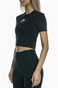 NIKE-Γυναικείο t-shirt NIKE NSW AIR SS TOP CROP μαύρο