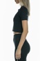 NIKE-Γυναικείο t-shirt NIKE NSW AIR SS TOP CROP μαύρο