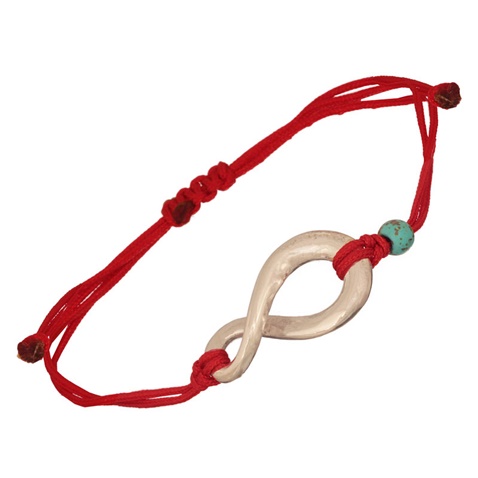 JEWELTUDE-Unisex ασημένιο βραχιόλι JEWELTUDE κόκκινο