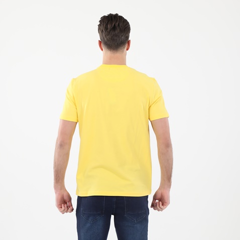 BEVERLY HILLS POLO CLUB-Ανδρικό t-shirt BEVERLY HILLS POLO CLUB BHP.CNT.042.001 κίτρινο