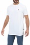 BEVERLY HILLS POLO CLUB-Ανδρική μπλούζα BEVERLY HILLS POLO CLUB Core M1437 R λευκή