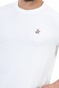 BEVERLY HILLS POLO CLUB-Ανδρική μπλούζα BEVERLY HILLS POLO CLUB Core M1437 R λευκή