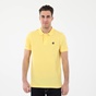 BEVERLY HILLS POLO CLUB-Ανδρική polo μπλούζα BEVERLY HILLS POLO CLUB BHP.CNT.062.003 κίτρινη