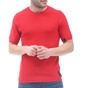 CR7-Ανδρική πλεκτή μπλούζα CR7 Casual Smart Sweater-Slim κόκκινη