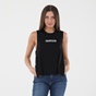 CALVIN KLEIN JEANS-Γυναικείο αμάνικο top CALVIN KLEIN JEANS KW0KW01009 μαύρο
