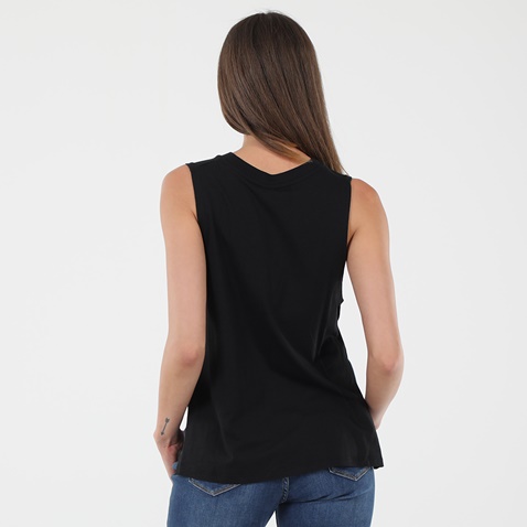 CALVIN KLEIN JEANS-Γυναικείο αμάνικο top CALVIN KLEIN JEANS KW0KW01009 μαύρο