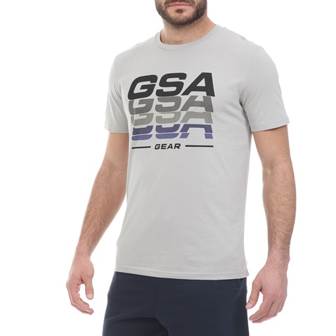 GSA-Ανδρικό t-shirt GSA ORGANIC PLUS γκρι