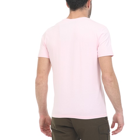 GSA-Ανδρικό t-shirt GSA ORGANIC PLUS SUPERLOGO TRE ροζ
