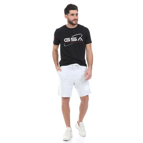 GSA-Ανδρική βερμούδα GSA FRENCH TERRY GEAR γκρι
