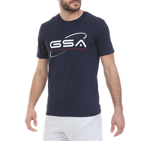 GSA-Ανδρικό t-shirt GSA ORGANIC PLUS SPACE TEE μπλε