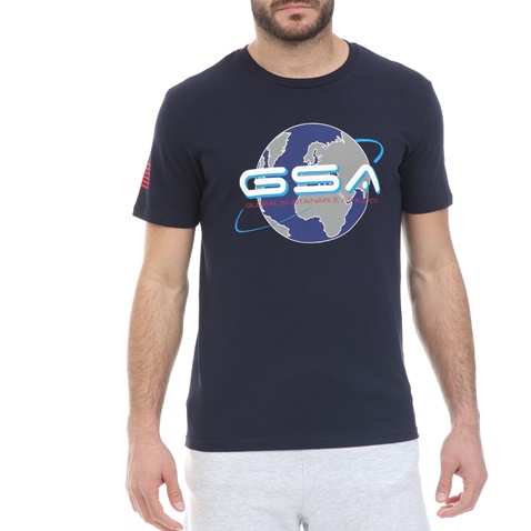 GSA-Ανδρικό t-shirt GSA ORGANIC PLUS EARTH μπλε