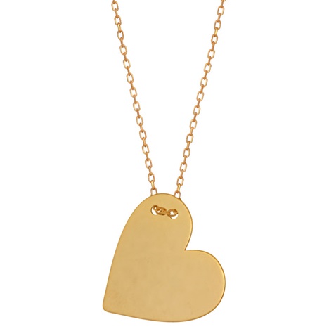JEWELTUDE-Γυναικείο ασημένιο κοντό κολιέ JEWELTUDE 12682 επίχρυσο 