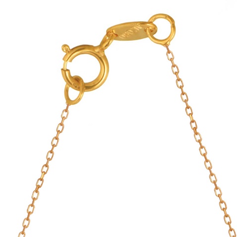 JEWELTUDE-Γυναικείο ασημένιο κοντό κολιέ JEWELTUDE 12682 επίχρυσο 