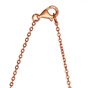 JEWELTUDE-Γυναικείο ασημένιο κοντό κολιέ JEWELTUDE 10022 ρόζ επιχρυσωμένο