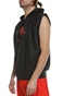 adidas Performance-Ανδρική φούτερ μπλούζα adidas Performance DM SS HOODIE μαύρη