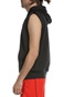 adidas Performance-Ανδρική φούτερ μπλούζα adidas Performance DM SS HOODIE μαύρη