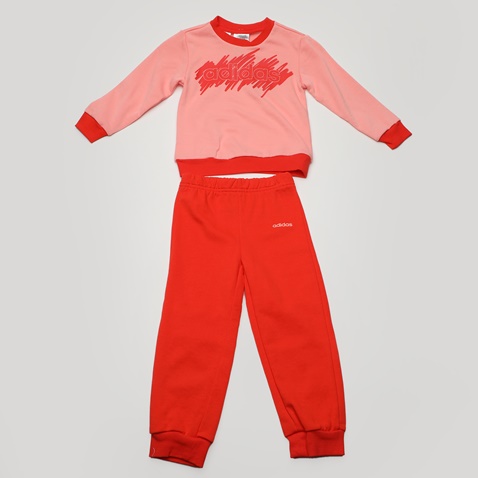 ADIDAS-Βρεφικό σετ φόρμας ADIDAS GD6166 I LIN JOGG FT ροζ