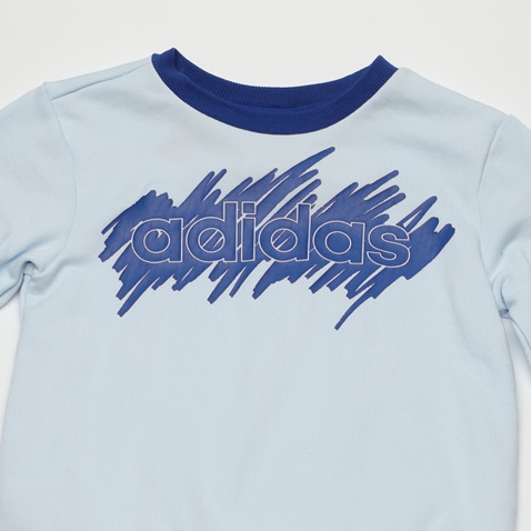 ADIDAS-Βρεφικό σετ φόρμας ADIDAS GD6167 I LIN JOGG FT μπλε