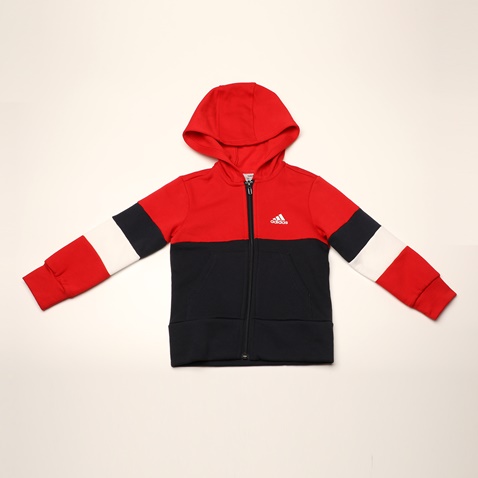adidas Performance-Παιδική φούτερ ζακέτα adidas Performance GD6321 YB LIN CB FZ FL κόκκινη μπλε