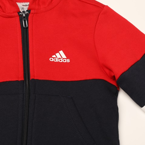 adidas Performance-Παιδική φούτερ ζακέτα adidas Performance GD6321 YB LIN CB FZ FL κόκκινη μπλε