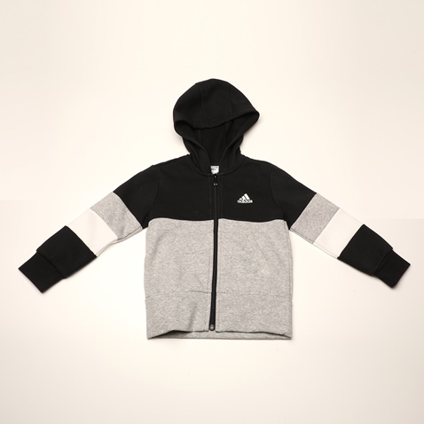 adidas Performance-Παιδική φούτερ ζακέτα adidas Performance GD6328 YB LIN CB FZ FL μαύρη γκρι