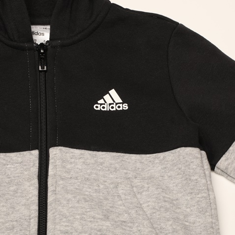 adidas Performance-Παιδική φούτερ ζακέτα adidas Performance GD6328 YB LIN CB FZ FL μαύρη γκρι