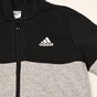 adidas Performance-Παιδική φούτερ ζακέτα adidas Performance GD6328 YB LIN CB FZ FL μαύρη γκρι