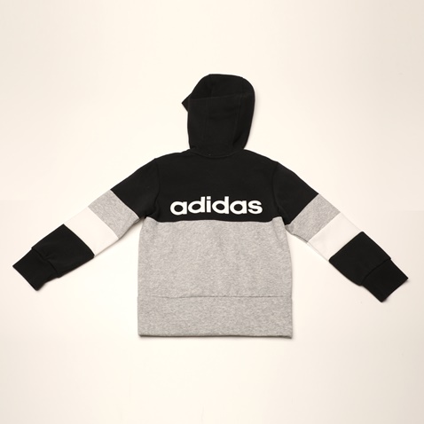 adidas Performance-Παιδική φούτερ ζακέτα adidas Performance GD6328 YB LIN CB FZ FL μαύρη γκρι