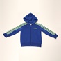 adidas Originals-Παιδική φούτερ ζακέτα adidas Originals GD6556 YB E 3S FZ HD μπλε πράσινη