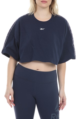Reebok Classics -Γυναικείο cropped top Reebok Classics SH Easy μπλε