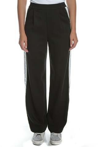 KARL LAGERFELD-Γυναικείο παντελόνι KARL LAGERFELD Cady Pants W/ Logo Tape μαύρο