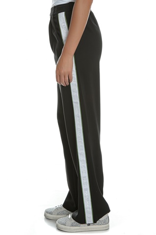 KARL LAGERFELD-Γυναικείο παντελόνι KARL LAGERFELD Cady Pants W/ Logo Tape μαύρο
