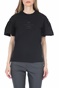 KARL LAGERFELD-Γυναικείο t-shirt KARL LAGERFELD Puffy Sleeve μαύρο