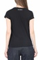 KARL LAGERFELD-Γυναικείο t-shirt KARL LAGERFELD Address Logo Pocket μαύρο