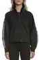 KARL LAGERFELD-Γυναικεία cropped φούτερ μπλούζα KARL LAGERFELD Double Jersey μαύρη