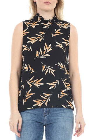 GARCIA JEANS-Γυναικείο top GARCIA JEANS μαύρο 