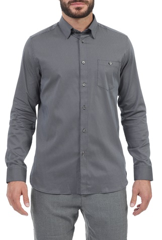 TED BAKER-Ανδρικό πουκάμισο TED BAKER SHUGER μπλε