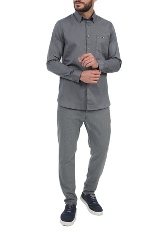 TED BAKER-Ανδρικό πουκάμισο TED BAKER SHUGER μπλε
