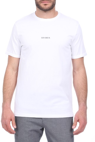 LES DEUX-Ανδρικό t-shirt LES DEUX Lens λευκό
